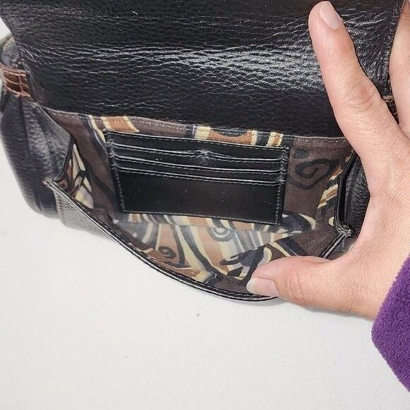 Brighton black and brown vintage purse with contrasting inside - Picture 5 of 12